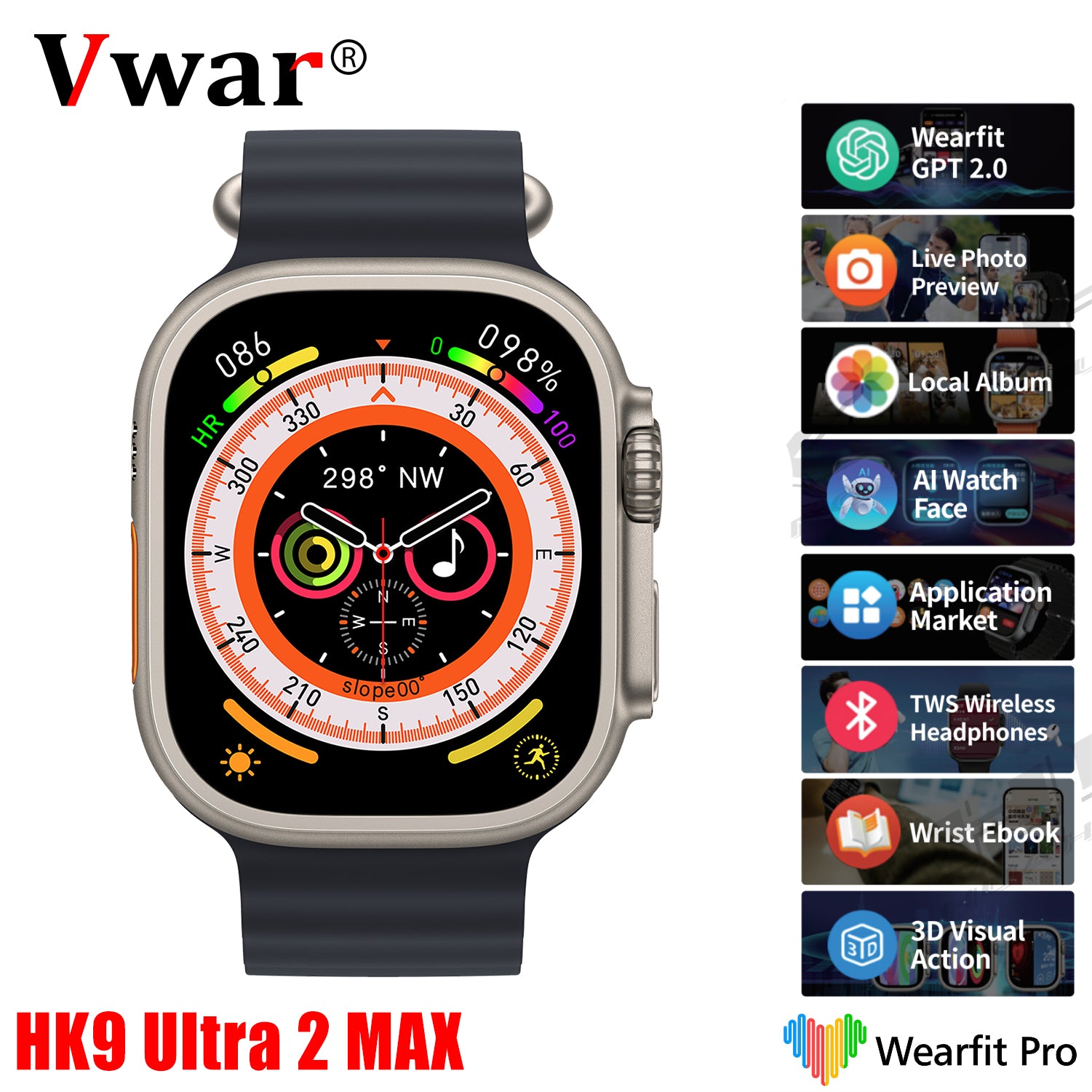 ساعت HK9 Ultra 2 Max