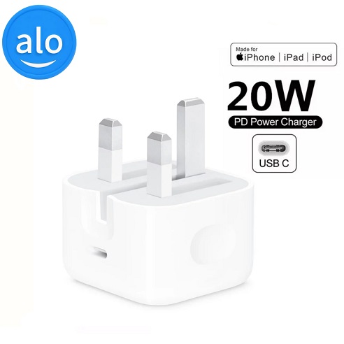 شارژ دیواری 3 پین 20 وات اپل مدل اپل استور اصلی  Apple store Original -b/a